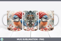 GorgeousChristmas Birds 01 Mug Wrap design.