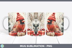 GorgeousChristmas Birds 01 Mug Wrap design.
