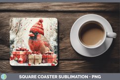 GorgeousChristmas Birds 01 Square Coaster design.