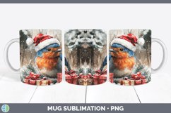 GorgeousChristmas Birds 01 Mug Wrap design.