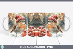 GorgeousChristmas Birds 01 Mug Wrap design.