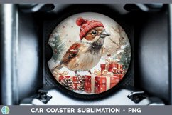 GorgeousChristmas Birds 01 Car Coaster design.