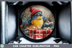 GorgeousChristmas Birds 01 Car Coaster design.