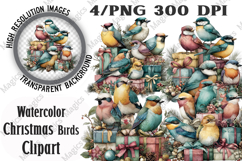 Christmas birds clipart Sublimation Product Image 1