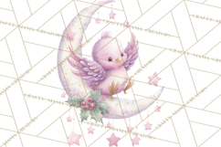 Christmas Bird Clipart, Watercolor Holiday Bird PNG Product Image 3