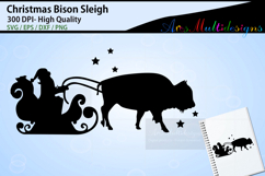 Christmas Sleigh Bison Product Image 1