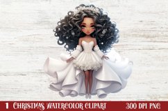 Christmas Black Angel Clipart , Christmas Angel PNG Product Image 1