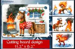 Cute animal Cutting Board Designs, Horse sarcastic Product Image 1