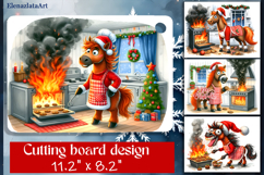 Cute animal Cutting Board Designs, Horse sarcastic Product Image 1