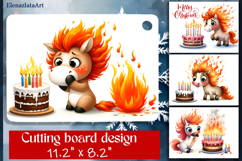 Cute animal Cutting Board Designs, Horse sarcastic Product Image 1