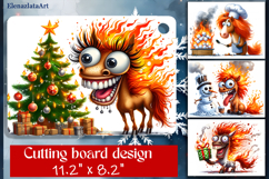 Cute animal Cutting Board Designs, Horse sarcastic Product Image 1