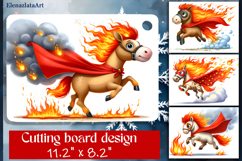 Cute animal Cutting Board Designs, Horse sarcastic Product Image 1