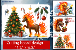 Cute animal Cutting Board Designs, Horse sarcastic Product Image 1