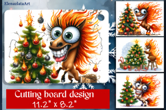 Cute animal Cutting Board Designs, Horse sarcastic Product Image 1