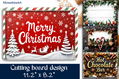 Merry christmas Sublimation cutting board, Winter board Product Image 1