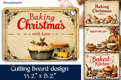 Merry christmas Sublimation cutting board, Winter board Product Image 1