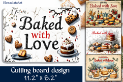 Merry christmas Sublimation cutting board, Winter board Product Image 1