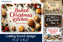 Merry christmas Sublimation cutting board, Winter board Product Image 1