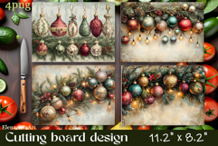 Vintage christmas Cutting Board PNG Design Product Image 1