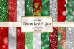 Christmas Bokeh and Glitter Digital Paper Product Image 1
