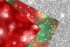 Christmas Bokeh and Glitter Digital Paper Product Image 2