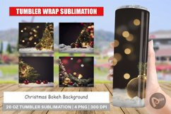 Tumbler Sublimation Wrap Christmas Bokeh Product Image 1
