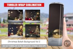 Tumbler Sublimation Wrap Christmas Bokeh Product Image 1