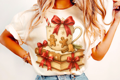 Christmas Books PNG, Hot Cocoa PNG, Merry Christmas PNG Product Image 2