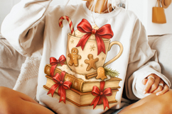 Christmas Books PNG, Hot Cocoa PNG, Merry Christmas PNG Product Image 3