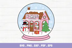Christmas Book PNG, Bookish SVG, Holiday Coquette Design Product Image 1