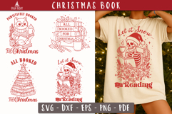 Christmas Book Lover SVG All Booked for Christmas