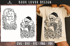 Christmas Book lover SVG designs