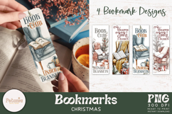 Trendy Fox printable Christmas PNG designs being used as trendy Christmas bookmarks prints