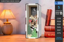 Christmas Book Nook Laser Cut | Accessories for Book Shelfs Product Image 1
