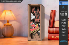 Christmas Book Nook Laser Cut Bundle|Book Holders|Home Decor Product Image 6