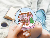 Christmas Book PNG, Bookish SVG, Holiday Coquette Design Product Image 2