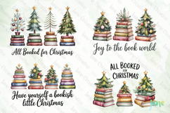 Christmas Book Tree Quote Clipart Product Image 1