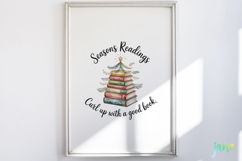 Christmas Book Tree Quote Clipart Product Image 5