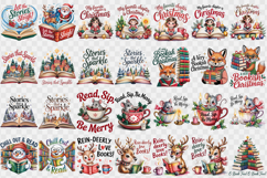 Christmas Book Lover | Bookish Christmas PNG Product Image 2