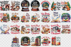 Christmas Book Lover | Bookish Christmas PNG Product Image 3