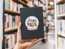 Christmas Book PNG, Bookish SVG, Holiday Coquette Design Product Image 4