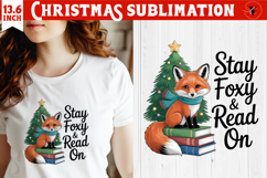 Christmas Book Lover Sublimation | Bookish Christmas PNG Product Image 1