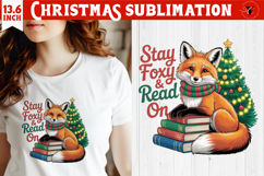 Christmas Book Lover Sublimation | Bookish Christmas PNG Product Image 1