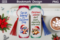 Christmas Bookmarks Bundle | Funny Wine Quotes Bookmark Product Image 11