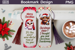 Christmas Bookmarks Bundle | Funny Wine Quotes Bookmark Product Image 13