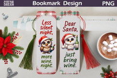 Christmas Bookmarks Bundle | Funny Wine Quotes Bookmark Product Image 4