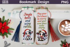 Christmas Bookmarks Bundle | Funny Wine Quotes Bookmark Product Image 6