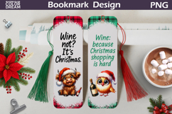 Christmas Bookmarks Bundle | Funny Wine Quotes Bookmark Product Image 10