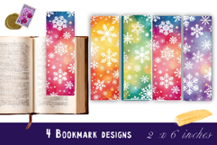 Winter Bookmarks PNG Printable | Christmas bookmarks Product Image 1