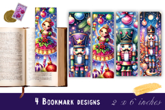 Winter Bookmarks PNG Printable | Christmas bookmarks Product Image 1